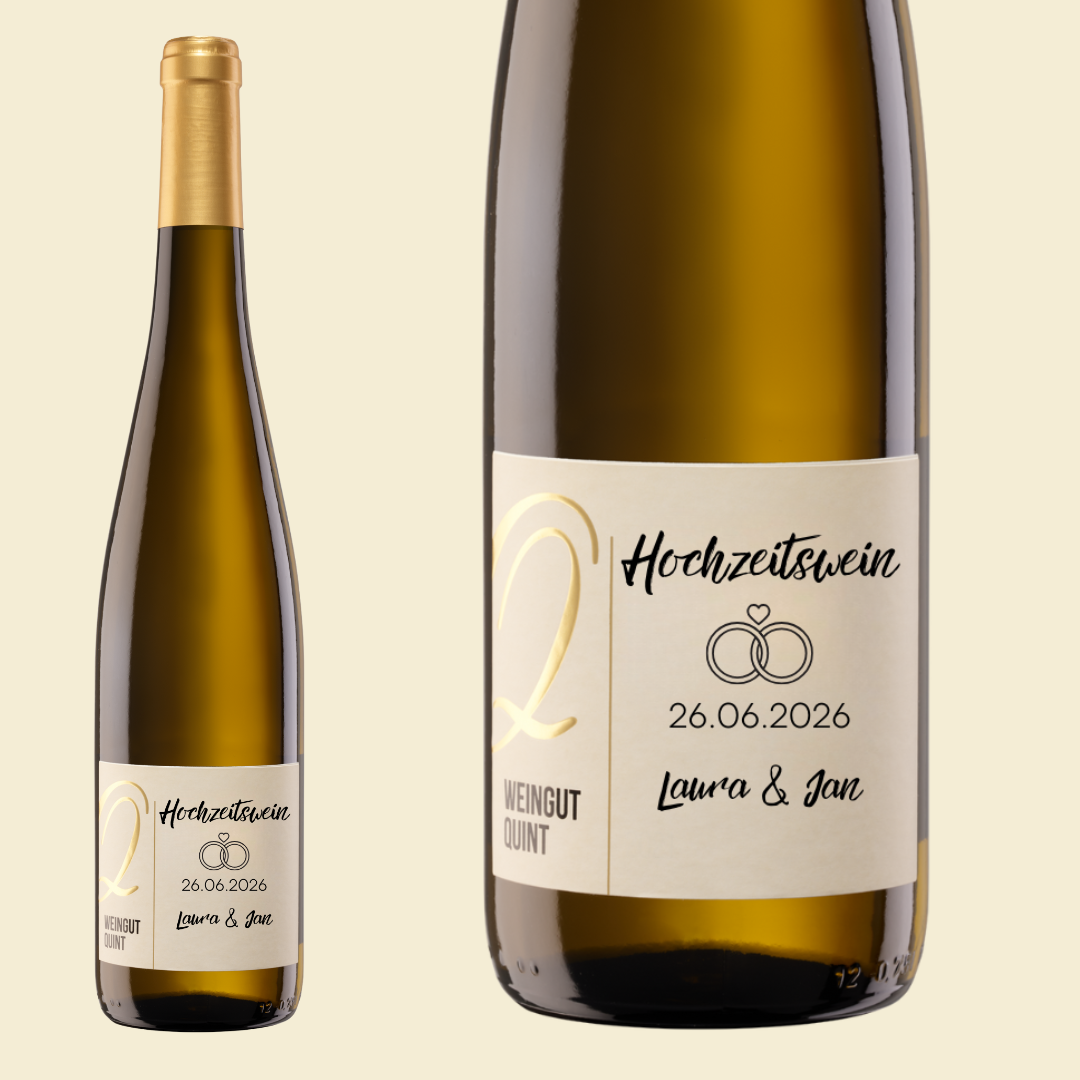 Hochzeit Wein individuelle Etiketten 